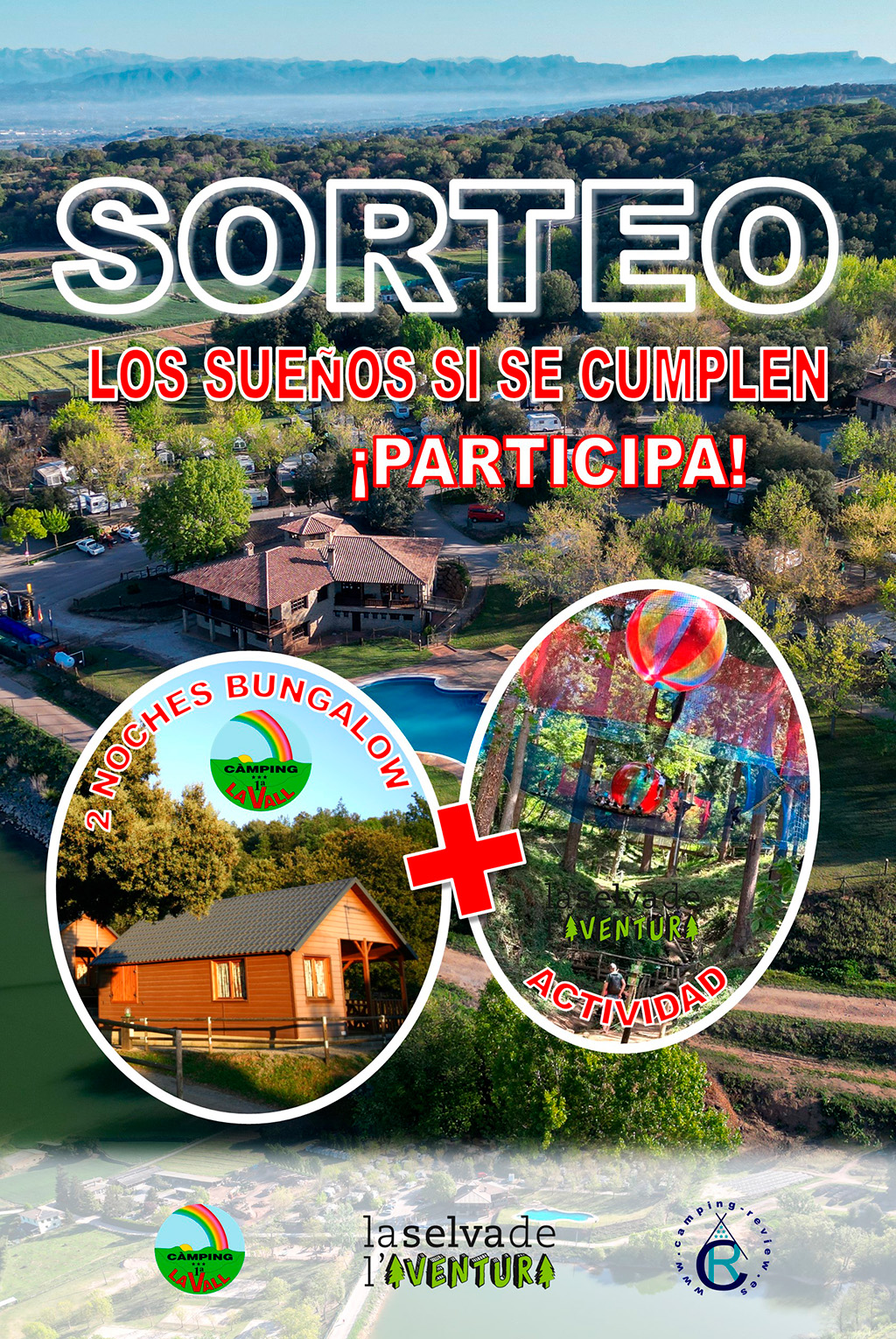 Sorteo Camping La Vall - Selva Aventura - CR ABR 2025 WEB